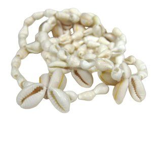 Seashell Necklace  38 In Strand Beaded Shell Beach Sea Ocean Shells NO CLASP